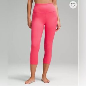 Glazed pink cropped lululemon pants!